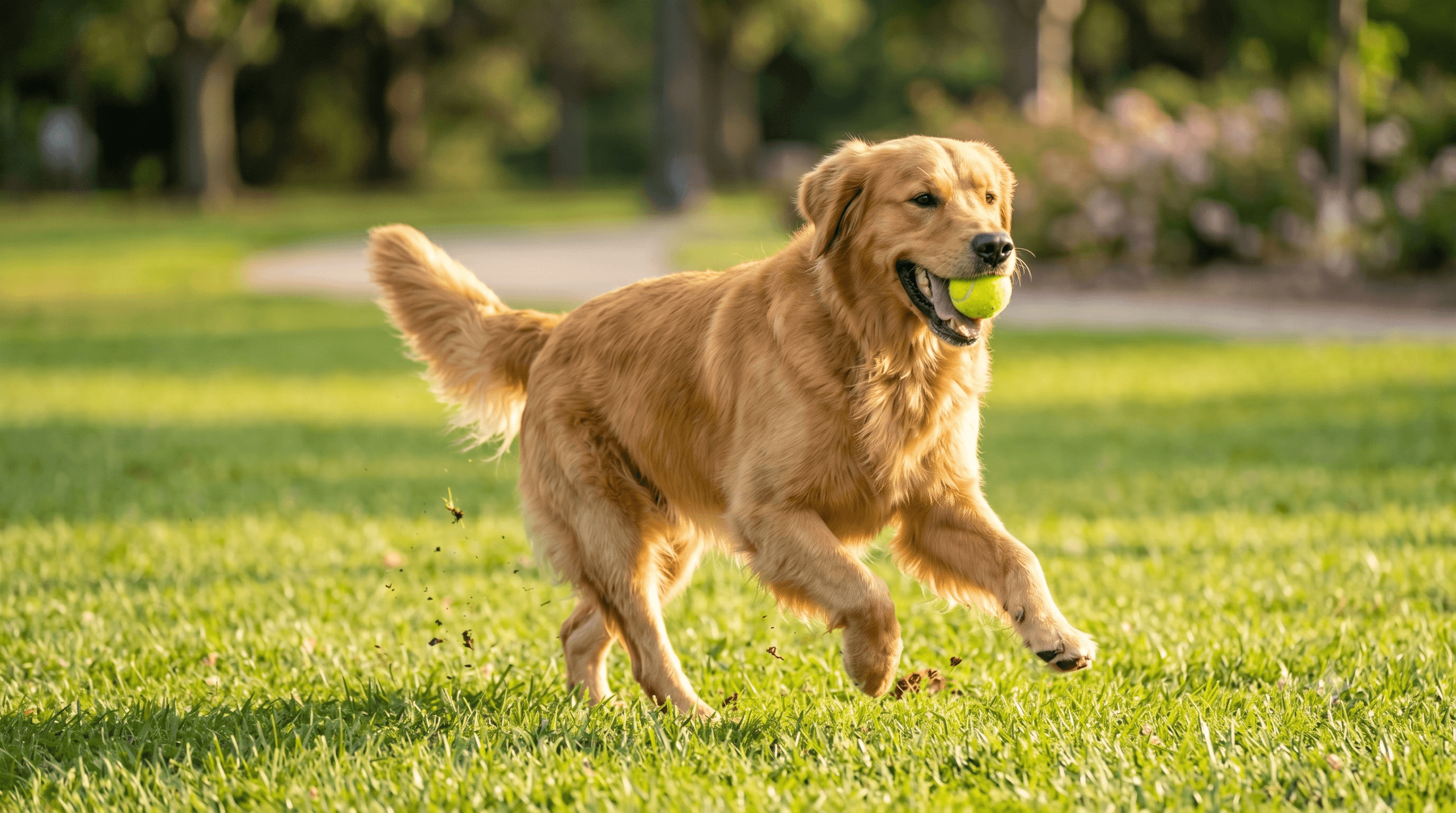 Golden Retriever running